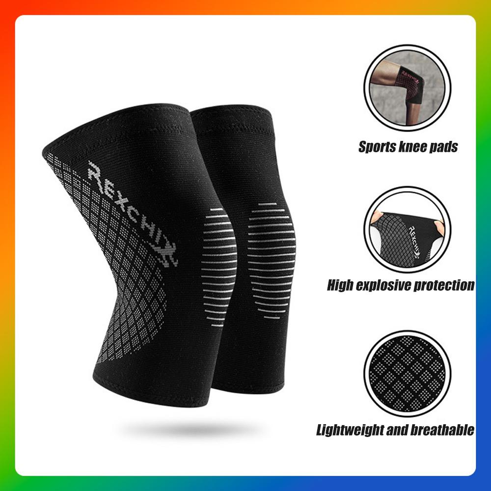 1 Pair Sport Knee Support Brace  Best No-Slip Knee Braces for Knee Pain Women , Men,Compression Knee Sleeves for Running Sports