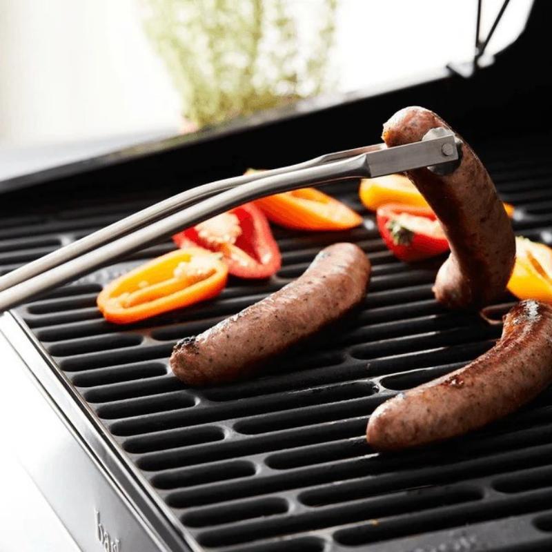 Barbekü Sosis Çevirme Maşası Yüksek Sıcaklık Direnci Metal Barbekü Sosisli Sandviç Çevirme Klipsi Barbekü Aletleri Çok Amaçlı Pişirme Maşası