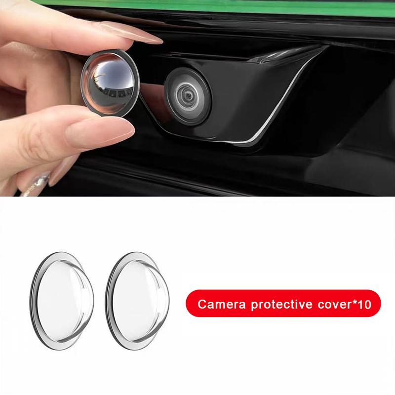 10Pcs Universal Car Camera Lens Protector Rear View Backup Camera Cover 360° Camera Protection Anti Scratch Waterproof