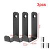 1/3/5pcs Black Metal Wall Coat Hook Mounted Clothes Hanger Towel Rack Outdoor Hanging Hooks for Backpack Keys Screw Install