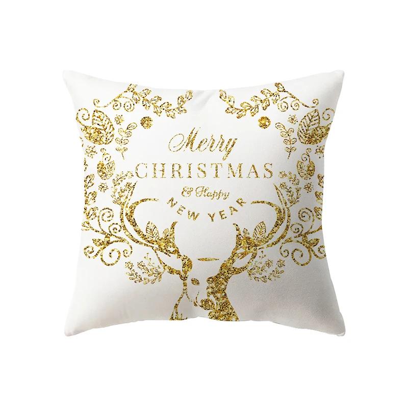 Christmas Theme  Decoration Printing Pattern Cushion Cover Home Living Room Sofa  Pillow