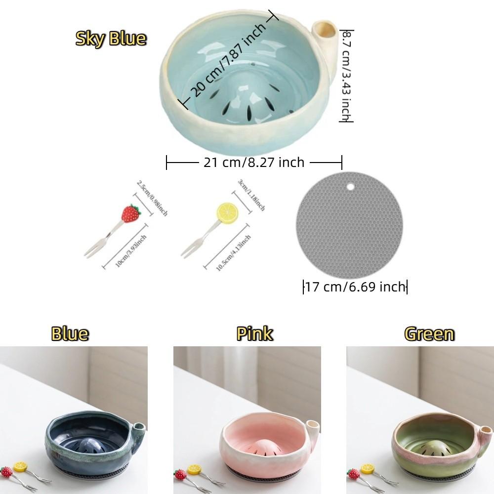Automatic Rotating Berry Colander Bowl Self Spinning Fruit Rinse Bowl Cherry Tomatoes