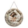Baptism Theme Holy Night Nativity Christmas Pendant Ornament Gifts Home Tree Hanging Decor