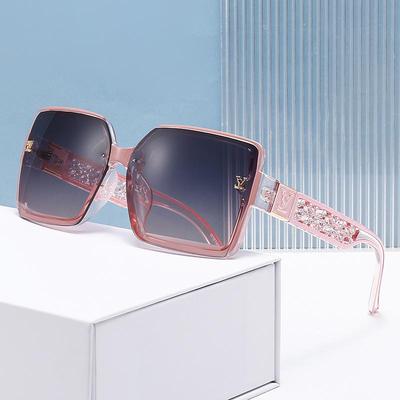 European & American Trendy Square Frame Luxury Sunglasses for Women - High-End Sunshades