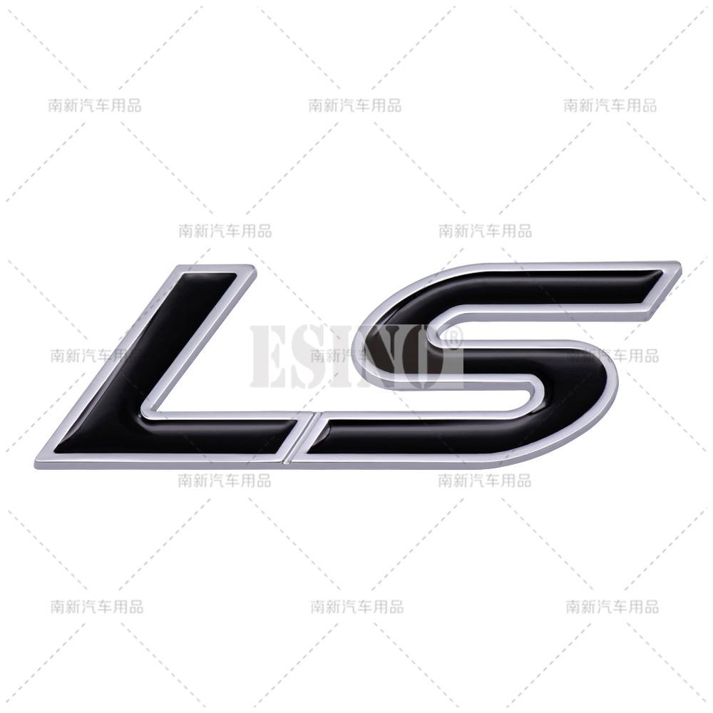 

Car Styling 3D LS Car Metal Alloy Rear Trunk Fender Adhesive Badge Body Tailgate Displaceme Emblem For Cadillac CTS Escalade