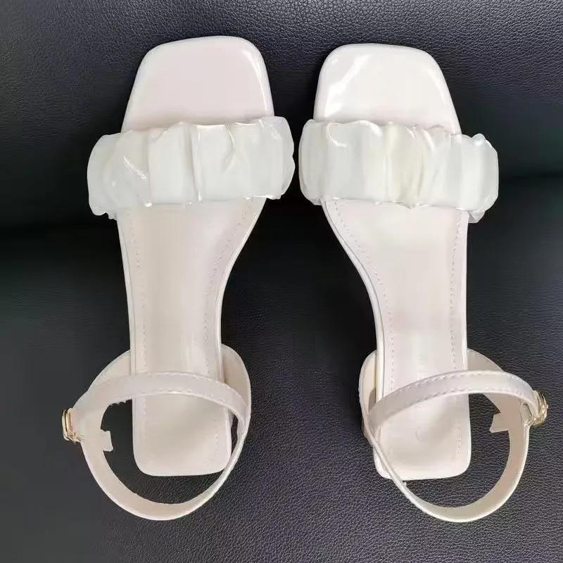 Mid-heel All-match Fairy Style Thick Heel Peach Heart with Fashion Women's Cool Shoes