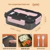 Microwave Safe Rectangular Lunch Box with Dividers