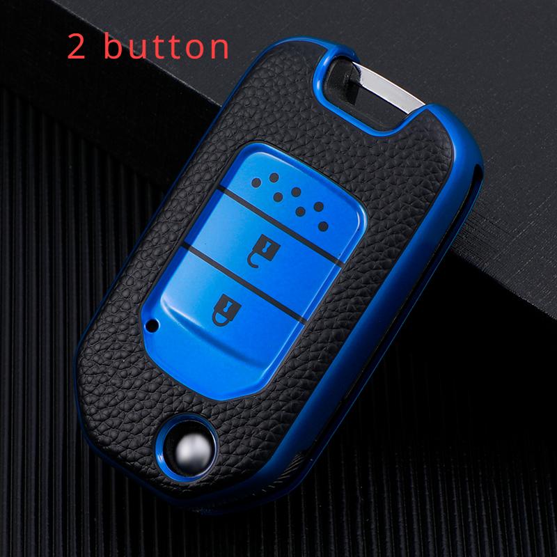 Leder TPU Shell Cover Fob für Honda Civic HRV CRV XRV CR-V Crider Odyssey Pilot Fit Accord Auto Schlüssel fall Schutz Zubehör