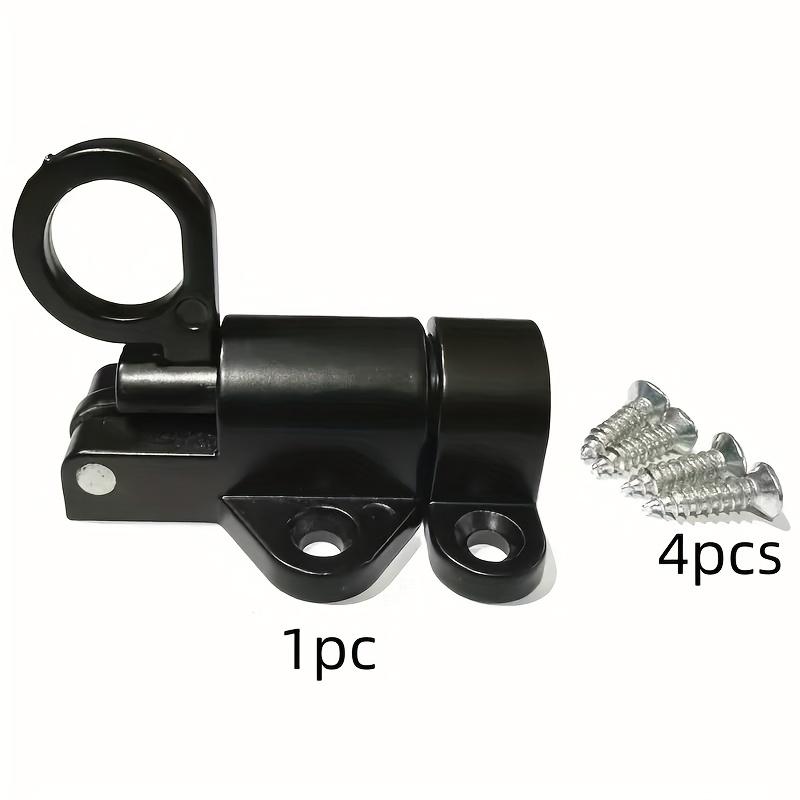 

5 шт. 1 замок + 4 винта Алюминиевый сплав Автоматический пружинный Тип самолета Нажимно-вытяжной болт, Инновационная конструкция самоблокировки с вытяжным освобождением чёрный