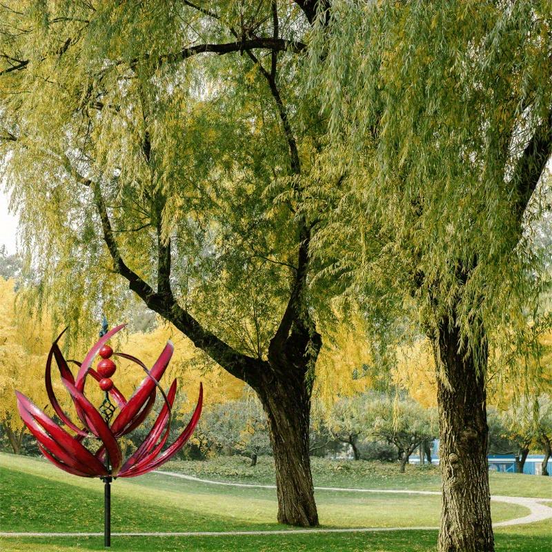 Harlow Wind Spinner Rotator Iron Inground Windmill Garden Harlow Wind Spinner Rotator Home Garden Decoration