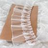 2025 New White Embroidered Double Tulle Lace DIY Clothes Cuff Neckline Long Skirt Hem Curtain Edge Sewing Factory Supply Renda