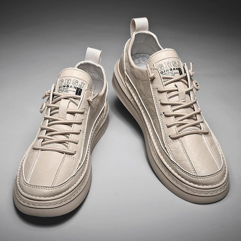 New men's fashion British style with small leather shoes board shoes light casual trendy shoes