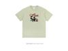 2024 Trendy Hong Kong Chic Cartoon Print Khaki Short-Sleeve Women's Loose T-Shirt
