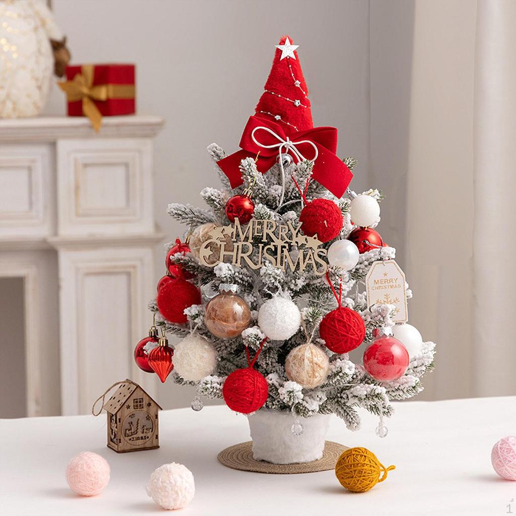 Mini Christmas Tree with Light Table Decoration for Living Room Porch Indoor