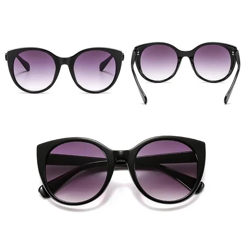 Cat Eye Sunglasses Ladies Fashion Desi Oversized Vintage Gradient Glasses Classic Blue Leopard Shades lunette de soleil femme