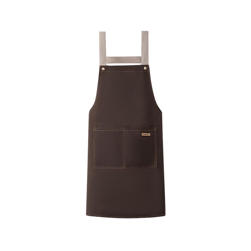 Unisex Waterproof Canvas Waist Apron for Kitchen & Catering - Custom Logo Printing Available