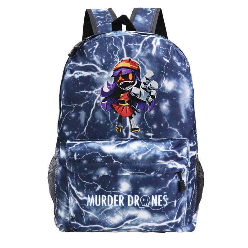 Anime Murder Drones Peripheral Fashion Children's Backpack Large Capacity Load Reduction Student Leisure School Bag