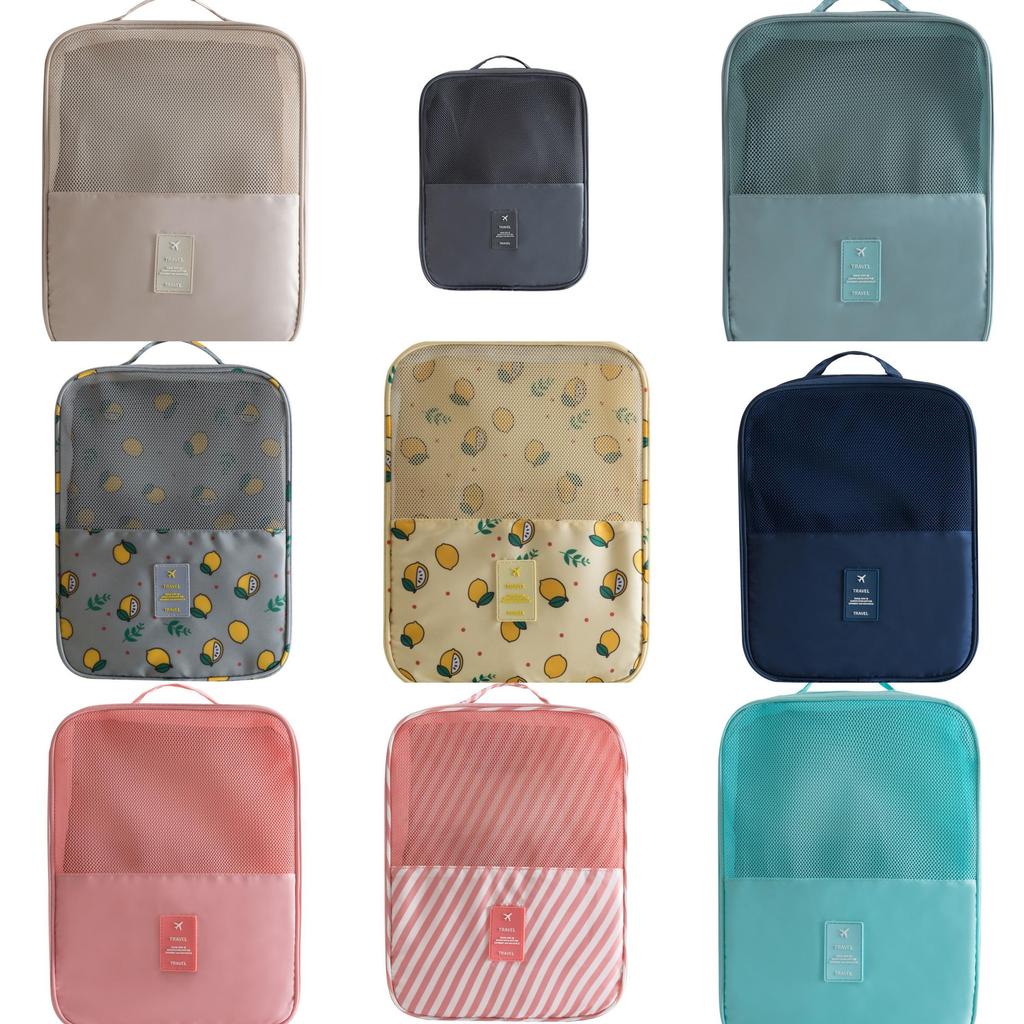 Travel Shoe Organizer Bag With Waterproof Diagonal Fabric For Shoes And Boots