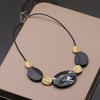 And American Style Unique Exaggerated Niche Necklace for Women, 2026 New Model, Purple Decorative Choker, Clavicle Chain, Stylish Sweater Chain