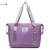 Extra-Large Expandable Travel Duffel with Wheels: Wet/Dry Separation, Lightweight & Practical for Prenatal Storage & Business Trips.