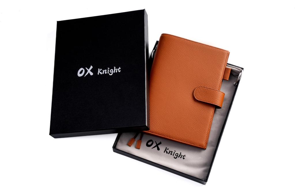 A5 Genuine Leather Notebook Compatible with Hobonichi Premium Planner Cover with Pen Card Bookmark and Snap Business Gift Cover, Cousin, Holder,