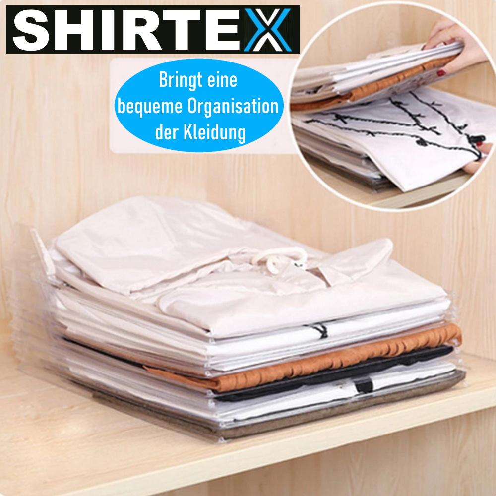 SHIRTEX T-Shirt Organizer Stackable Storage Bag Laundry Shirts Set of 10