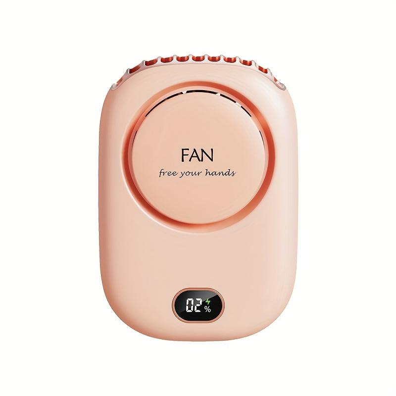 

Перезаряжаемый от USB портативный мини-вентилятор для шеи 2000 мАч со шнурком - 3 режима скорости, легкий и компактный дизайн розовый