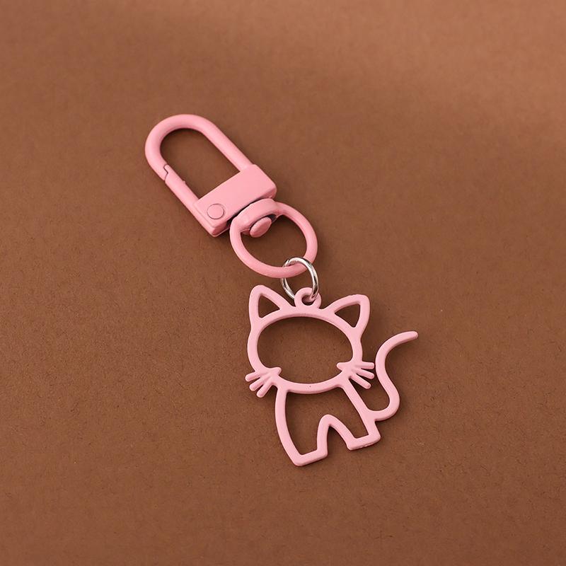 1PC Lobster Buckle Keychain Marker Alloy Creativity Cat Keychain Decoration DIY Gift Pendant Design Party