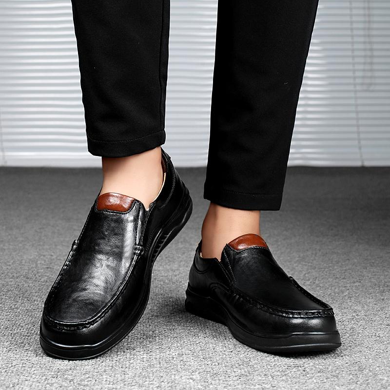 Модная высококачественная мужская обувь Стильные мужские мокасины из натуральной кожи — фото 6