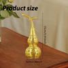 Brass Gourd Figurine, Chinese Motif, Table Ornament, Collectible Ideal for Living Room,