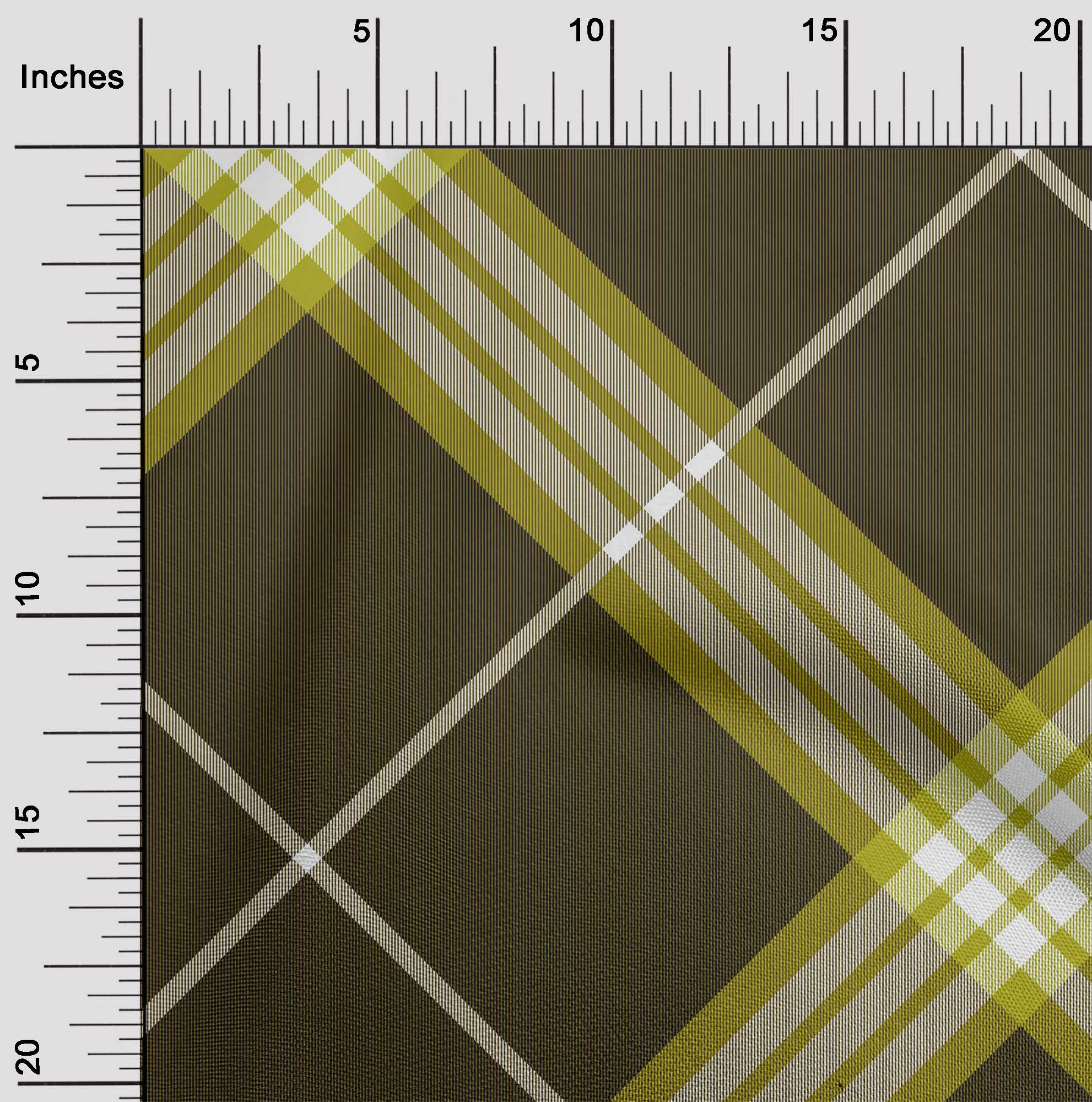 

OneOone Cotton Flex Fabric Tartan Тканина з принтом у клітинку 1 ярд 40 дюймів завширшки 42 Inch Wide - Viscose Chiffon зелений