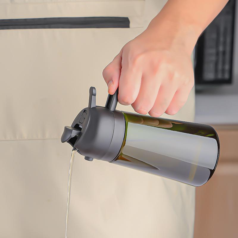Dual-Use Glass Oil Sprayer Bottle, Handheld 470ML