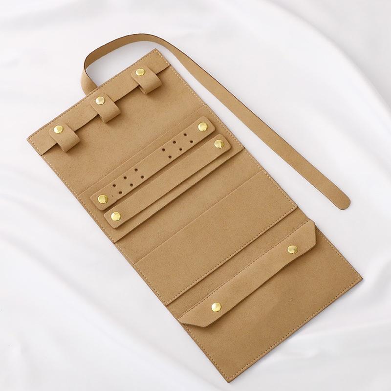Jewelry Roll Bag High-Quality Foldable Jewelry Storage Organizer Travel Jewelry Storage Superficial Fiber For Travel Home