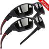 2PCS Colorful Sports Sunglasses - Wraparound Design UV400 Unisex Comfort Fit for Cycling Hiking Outdoor 7