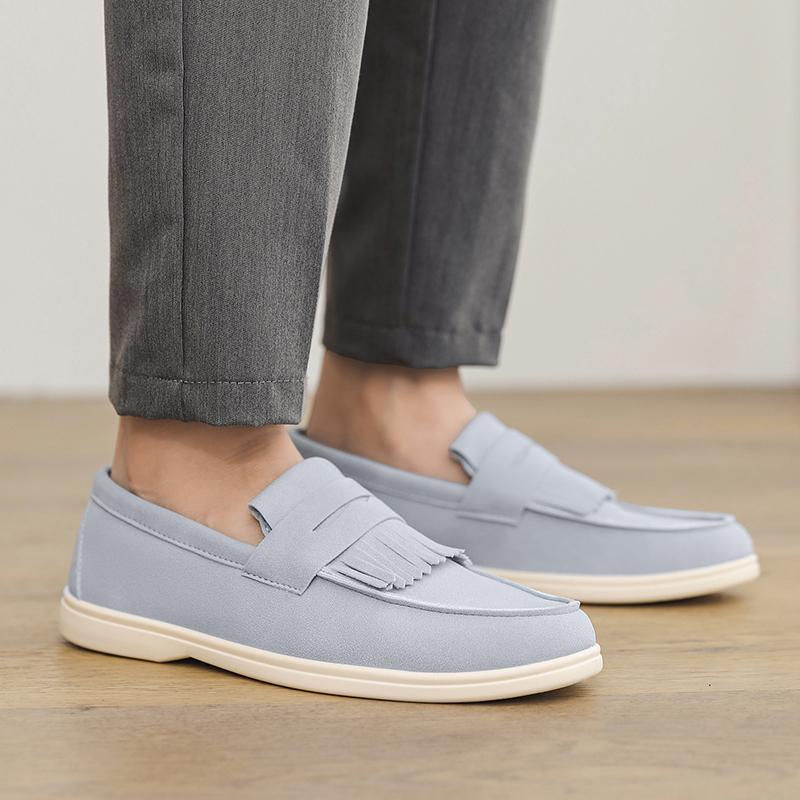 2025 New Model Men's One-Piece Slip-On Loafers, Lightweight Daily Casual Shoes