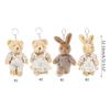 Bear Keychain Tiny Plush-Bear Keyring Party Favor Decorations for Boy Girl Wedding Birthday Keyring Funny Key-Holder