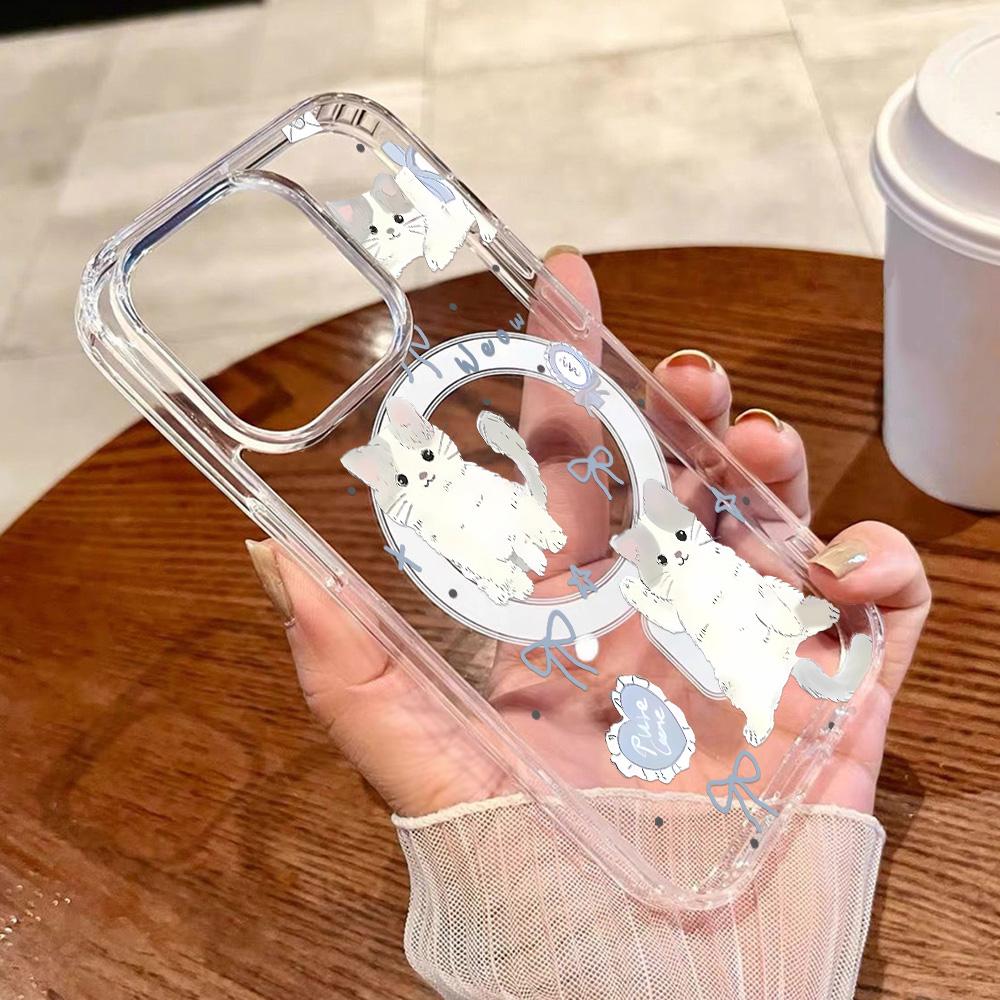 Magnetic Phone Case for iPhone 12 14 16 17 Pro 17 16 15 14 13 12 Pro Max  12 13 14 15  16 High Quality Shockproof Shell Full Protection Cute Style