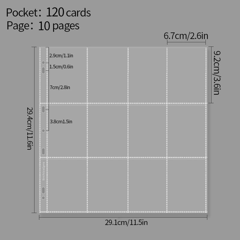 Großer Foto-Kartenordner 5/6/9/12/13 Fächer Fotokartenhalter Idol-Foto Schutzhülle Album Kpop Bildschutz Kartenaufbewahrungsbuch