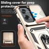 For Motorola Moto G Stylus 5G (2024) Case Ring Kickstand PC+TPU Phone Protector with Slide Camera Cover