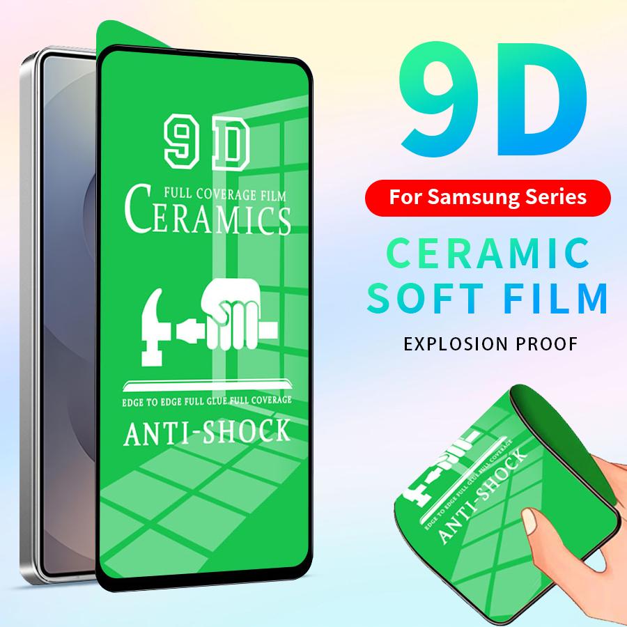 Do Samsung Galaxy S10 Plus S25 S24 S23 S22 S21 S20 Note 20 Ultra 9D Przezroczysta Miękka Ceramiczna Folia Ochronna Ekranu