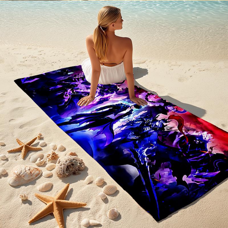 1Pc Fantasy Battle Heroes Unite Beach Towel Quick Dry Multiuse For Beach Pool Gym Yoga Home Travel Christmas Halloween Xmas Gift S1951