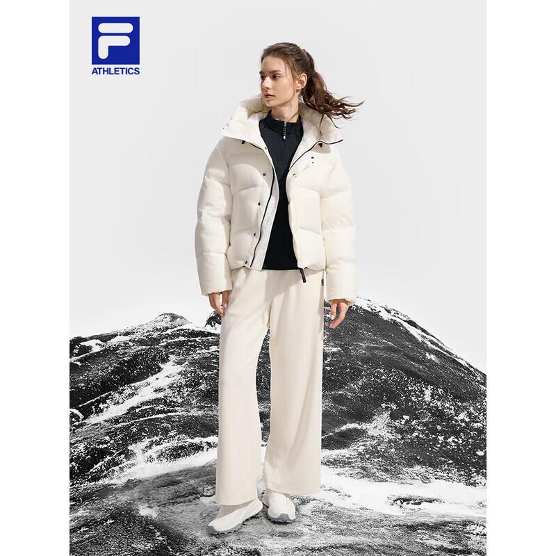 FILA Women's Hooded Loose Fit Winter Down Jacket