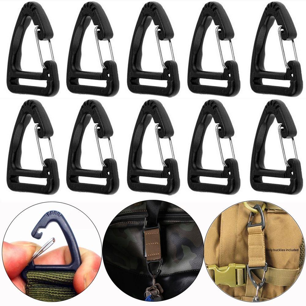 

2pcs DIY Spring Quickdraws Buckle Plastic Alloy Belt Clip Hooks New Accessories Outdoor Tool
