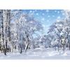 Christmas Enchanting Winter Forest Scene Decoration Background Winter Photography Backdrop Decorations For Photo Studio Photo Booth Christams Party