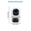 High-Definition 2K Dual-Screen Indoor WiFi Camera with One-Key Call and Pan-Tilt Feature