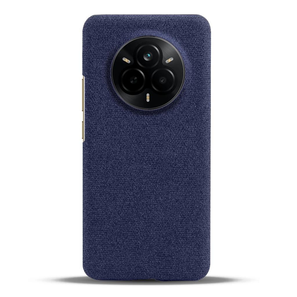 For Realme 14 Pro 5G Phone Case Cloth Texture Anti-Scratch Protective PC Back Cover
