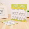 N$ 6 PCS Heavy Duty Self Adhesive Wall Hooks 1kg Load No Drilling For Home Kitchen Bathroom Office Use