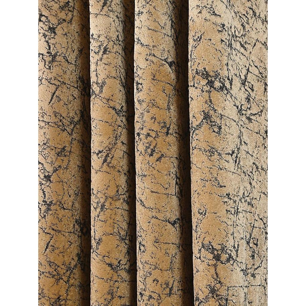 Balení 2 ks Závěsy s potiskem obyčejné sametové mědi Ložnice Obývací pokoj Dětský pokoj Závěs na okna s potiskem sametové mědi 160 GSM