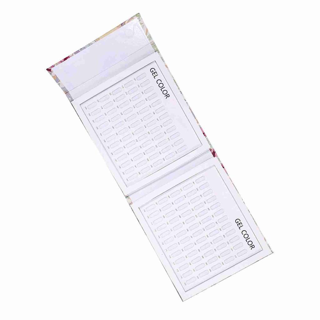 2 Tipos Livro Cartela de Exibição de Cores de Unha Cartão de Exibição de Cores de Gel de Esmalte Placa de Exibição de Nail Art