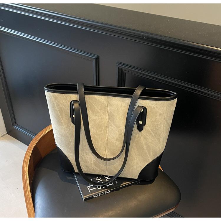 Large capacity bag women's bag new high-end fashion versatile commuter bag shoulder underarm tote bag